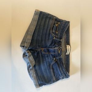 Abercrombie kids dark wash jean shorts